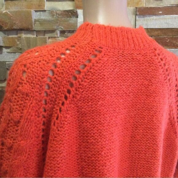 J.CREW Cable-knit pointelle sweater with popcorn flowers - Picture 5 of 8